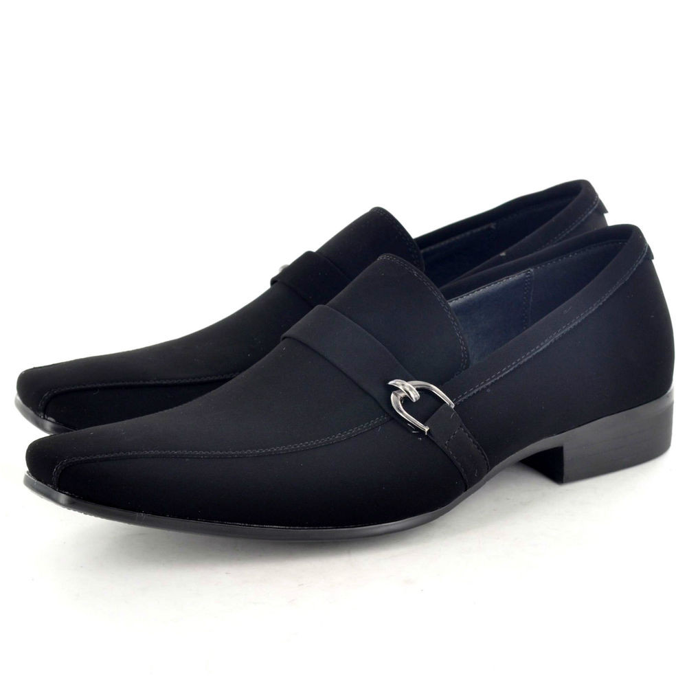 Mens Wedding Shoes
 New Mens Black Italian Style Formal Wedding Slip on