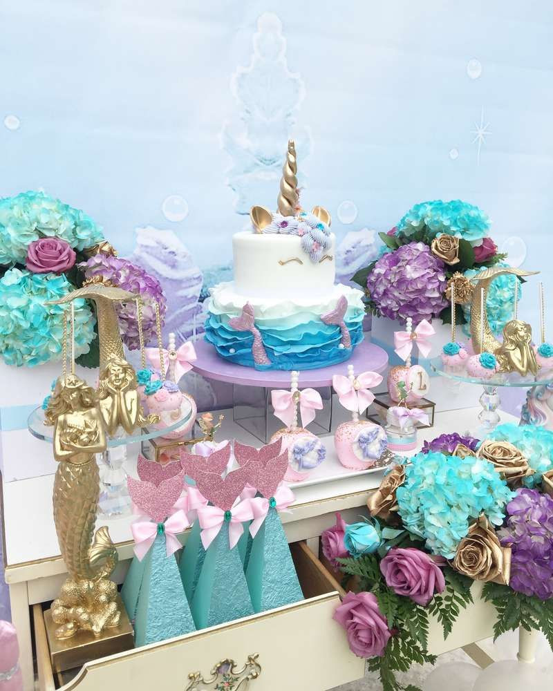 Mermaid And Unicorn Party Ideas
 Fantasy Island CatchMyParty in 2019