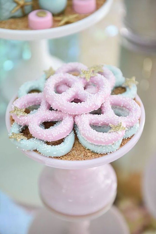 Mermaid And Unicorn Party Snack Ideas
 21 Party Ideas for a Unicorn Baby Shower via Brit Co