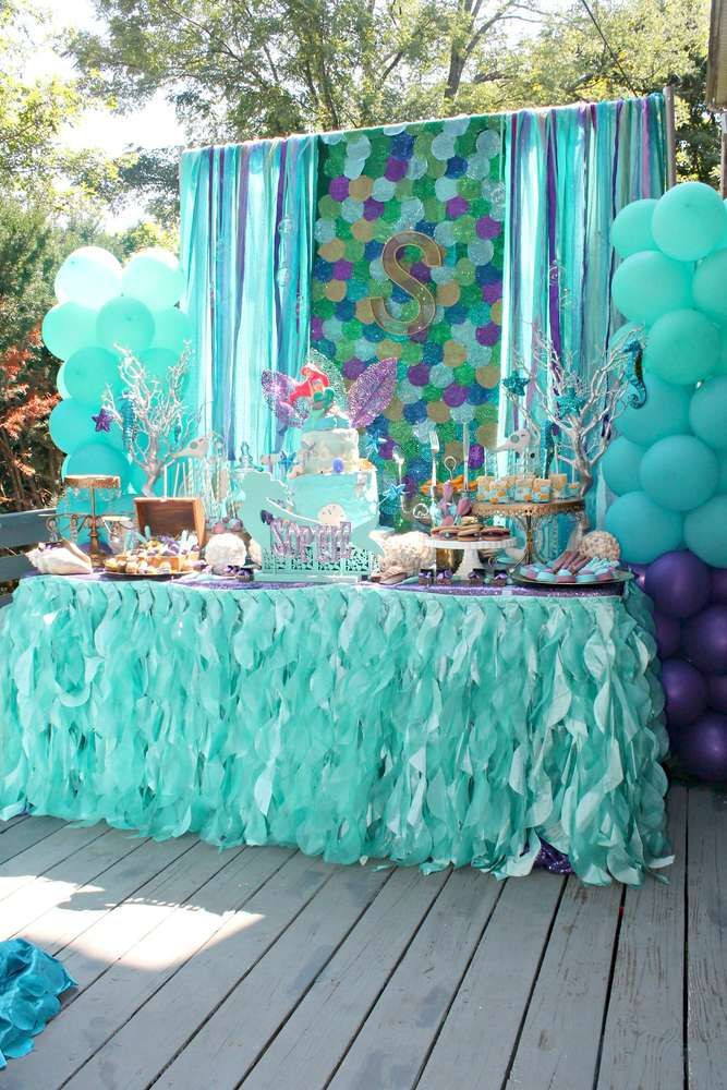 Mermaid Birthday Party Decoration Ideas
 3904 best Mermaid Party images on Pinterest