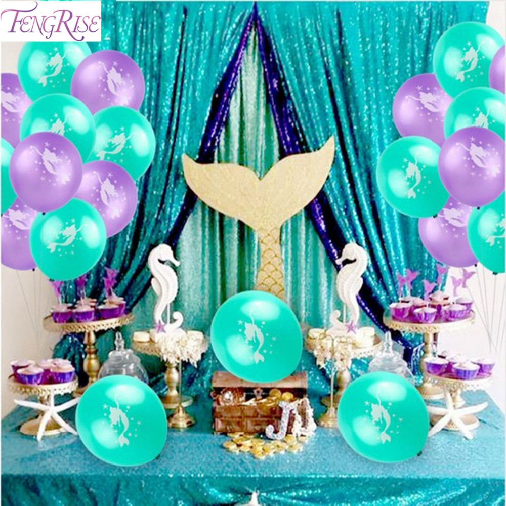 Mermaid Birthday Party Decoration Ideas
 FENGRISE Mermaid Party Wedding Decoration Baby Shower