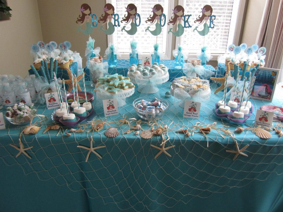 Mermaid Birthday Party Decoration Ideas
 Cravings by Wendy Snow White Sleeping Beauty and The