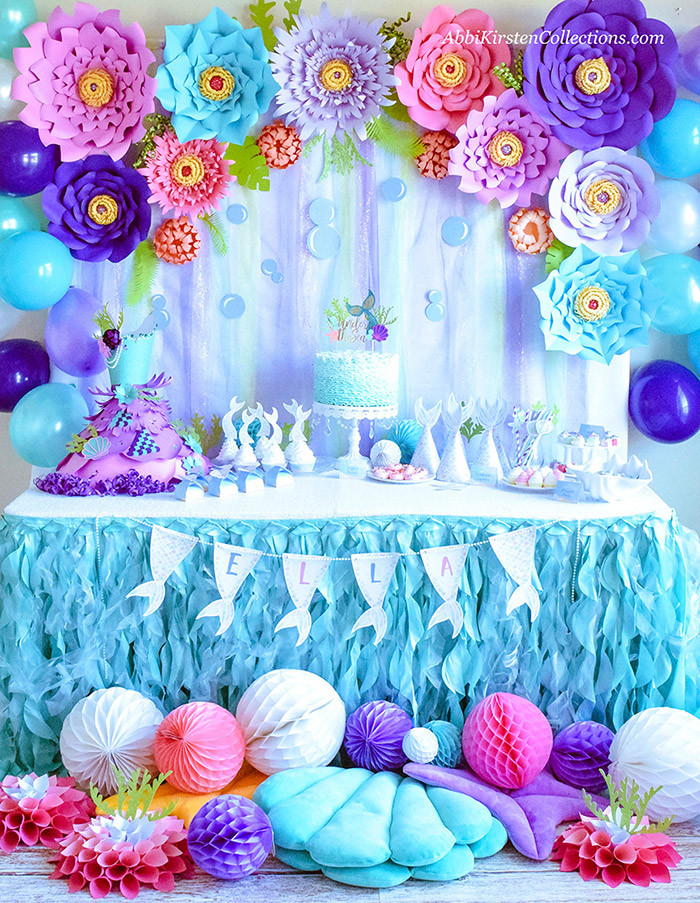 Mermaid Birthday Party Decoration Ideas
 Mermaid Party Ideas DIY Birthday W Freebies Press