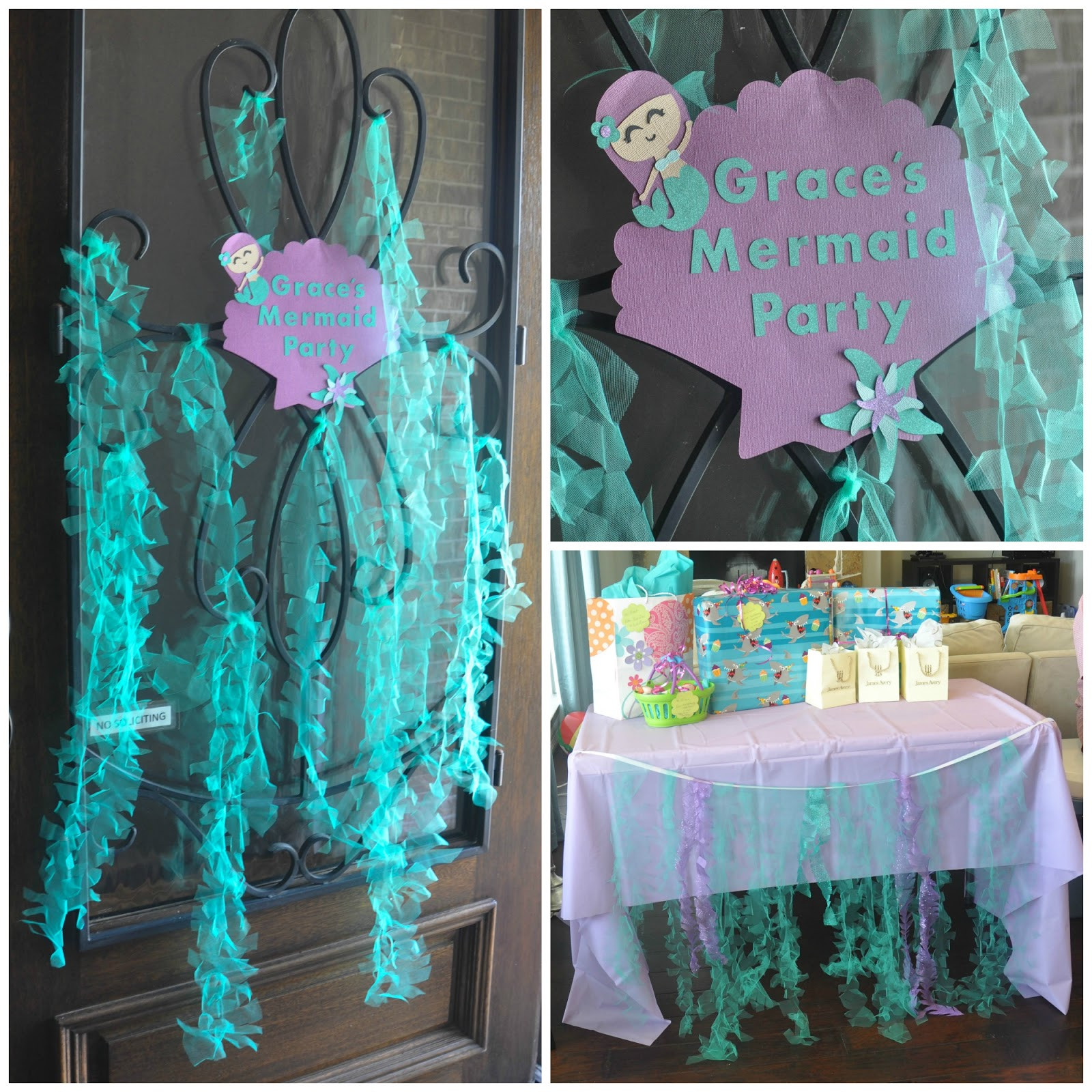 Mermaid Birthday Party Decoration Ideas
 these little loves The Littlest Mermaid