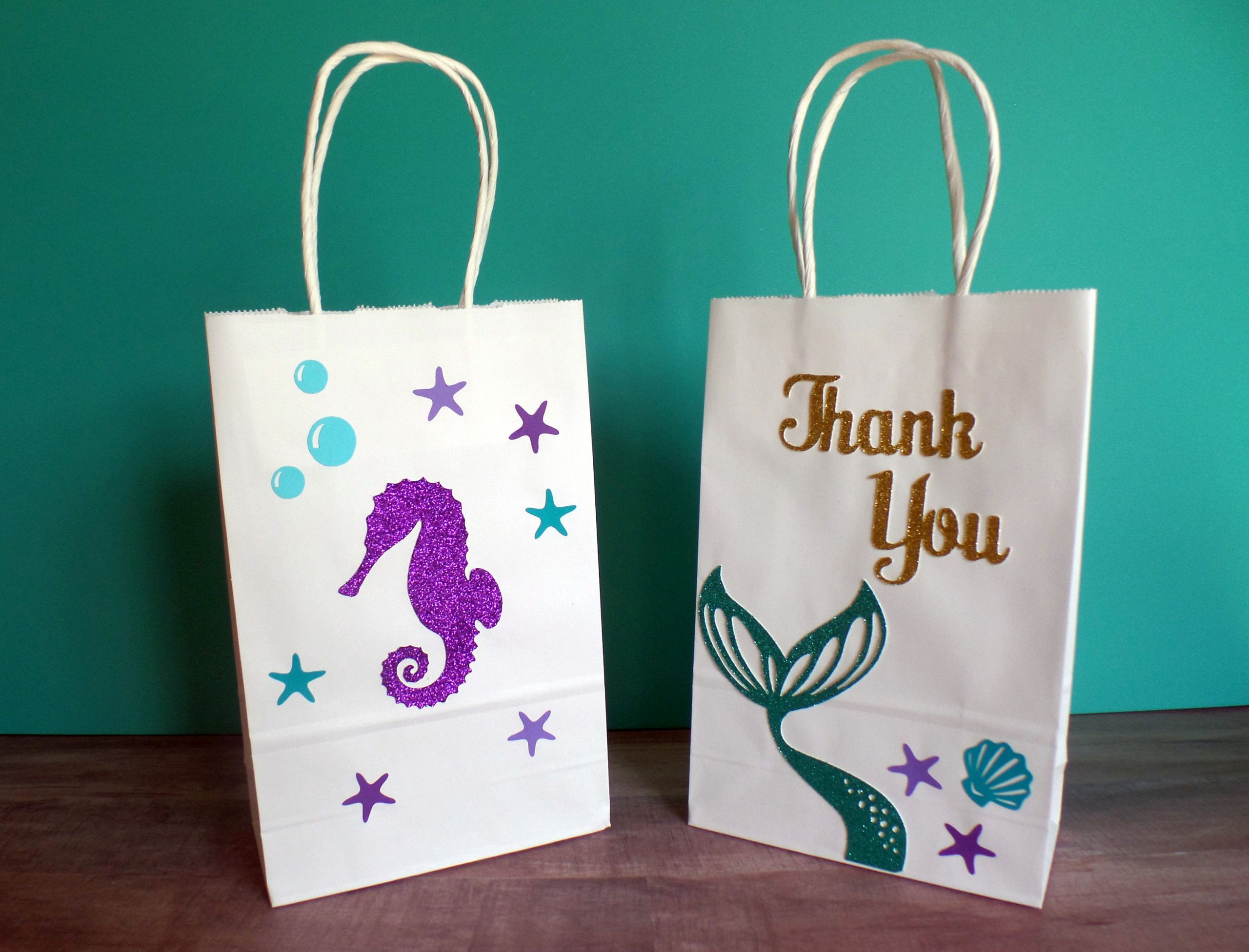 Mermaid Party Bag Ideas
 Under the Sea Party Favor Bags Gift Bags Mermaid Party