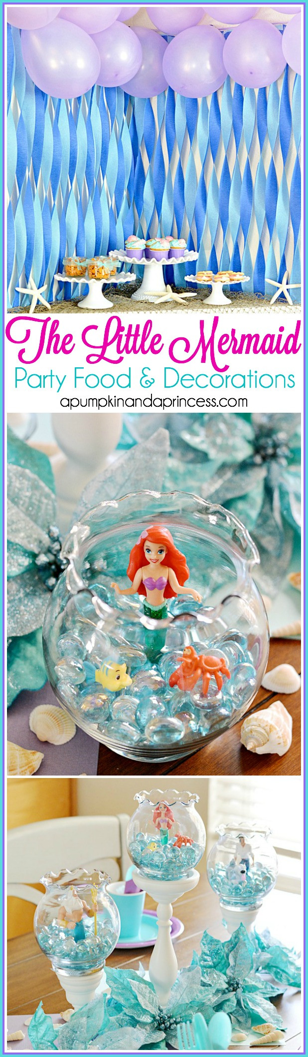Mermaid Party Decorations Ideas
 The Little Mermaid Party A Pumpkin And A Princess