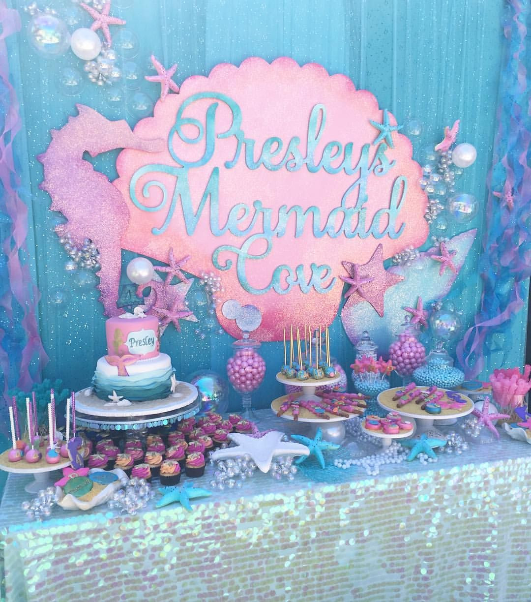 Mermaid Party Decorations Ideas
 Up bright and early for the most adorable mermaid party