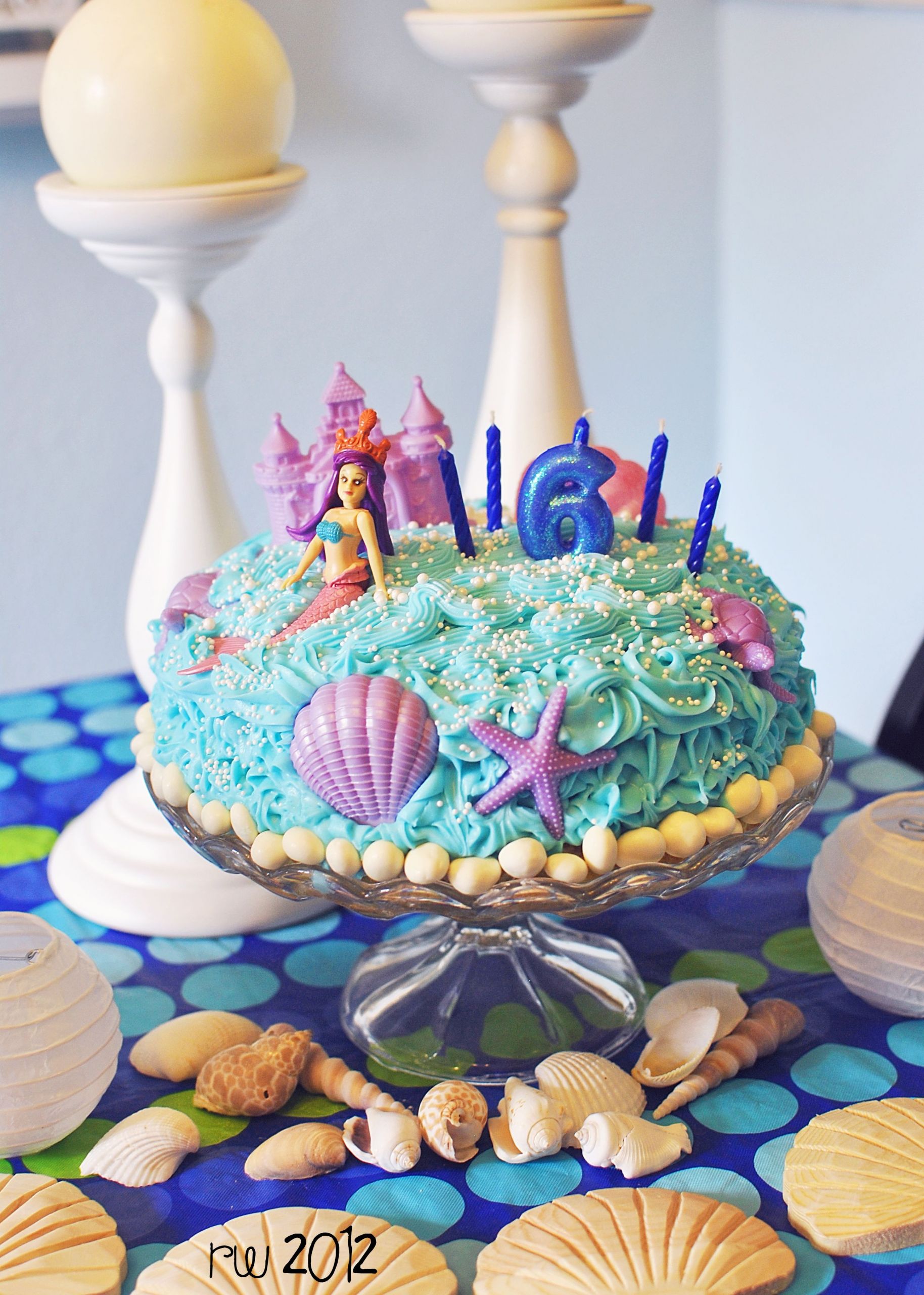 Mermaid Party Ideas 6 Year Old
 mermaid cake easy peasy decorations from the dollar