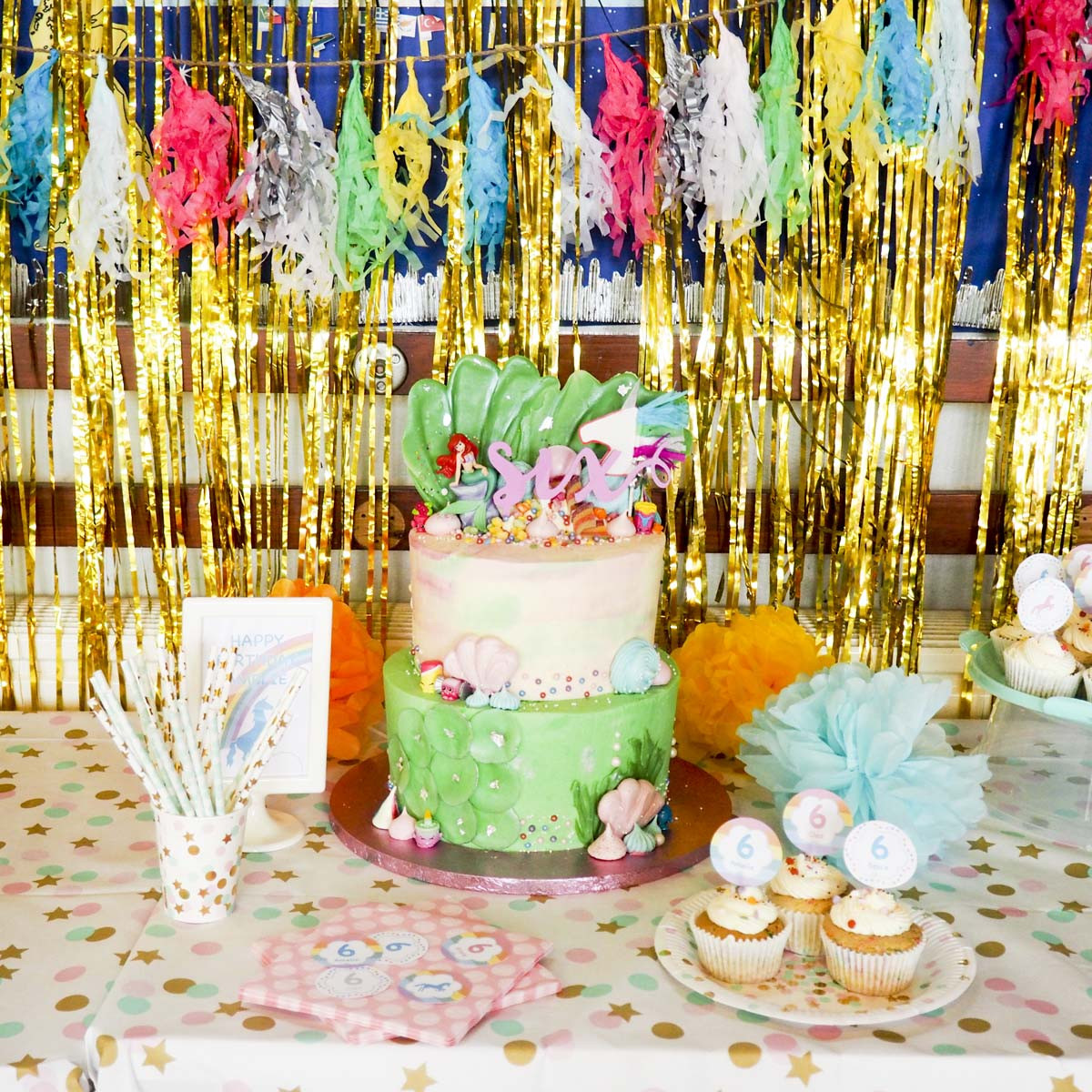 Mermaid Party Ideas 6 Year Old
 Mermaids Unicorns and Rainbows The 6 Year Old s Birthday