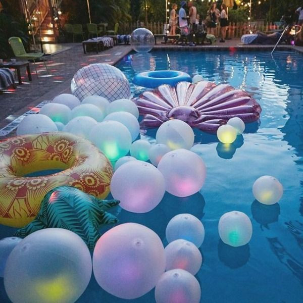 Mermaid Swim Party Ideas
 Glow Ball Pool Float