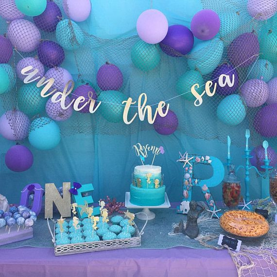 Mermaid Under The Sea Party Ideas
 Under the Sea Party Mermaid Party Sea Party Banner