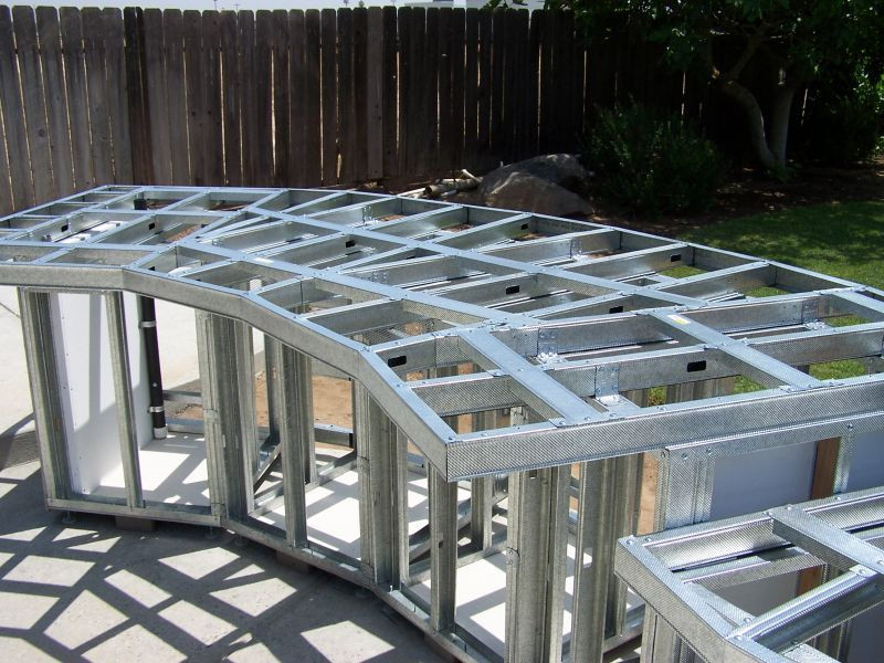Metal Studs For Outdoor Kitchen
 Outdoor Kitchens Steel Studs or Concrete Blocks