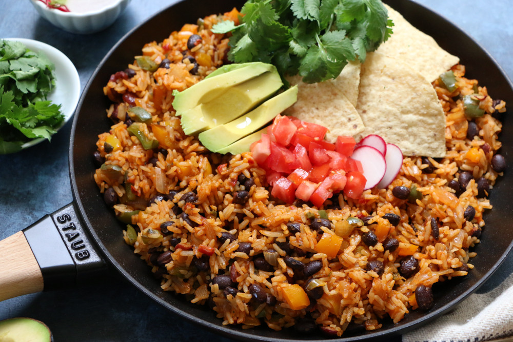 Mexican Beans And Rice
 Rustic Mexican Rice and Beans Skillet Dinner • Hip Foo Mom