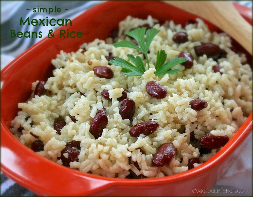 Mexican Beans And Rice
 Simple Mexican Beans and Rice Frijoles y Arroz