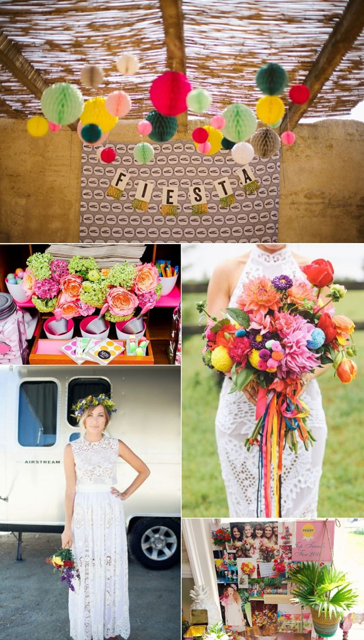 Mexican Theme Wedding
 Colourful Fiesta Style Wedding Inspiration