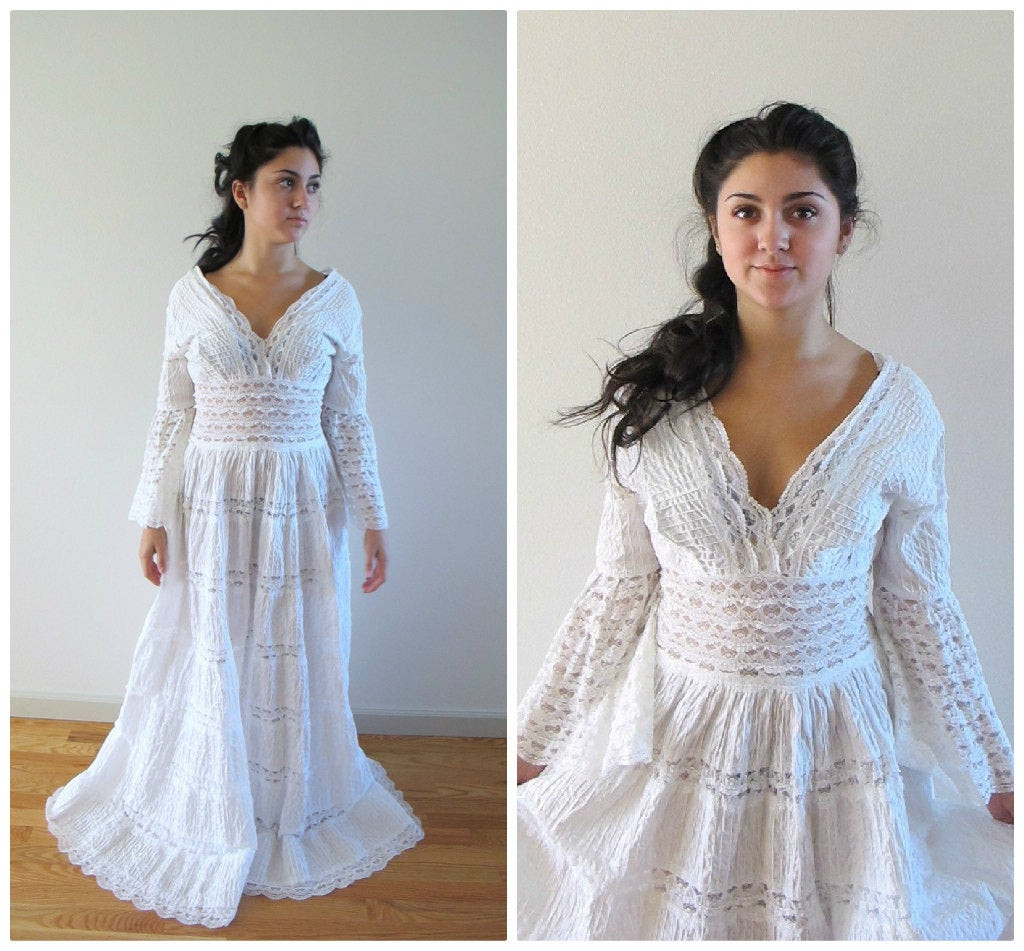 Mexican Wedding Dresses
 vintage lace mexican wedding dress
