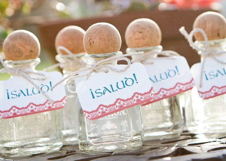 Mexican Wedding Gift Ideas
 Mini Tequila Party Favors