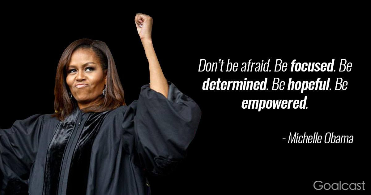 Michelle Obama Leadership Quotes
 michelle obama quote focused empowered