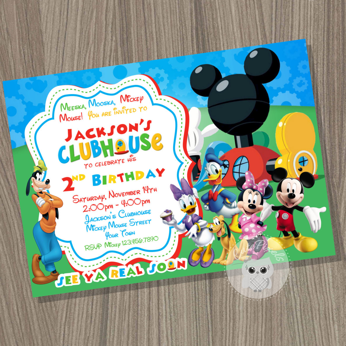 Mickey Birthday Invitations
 Mickey Mouse Clubhouse Invitation Mickey Mouse by Cute