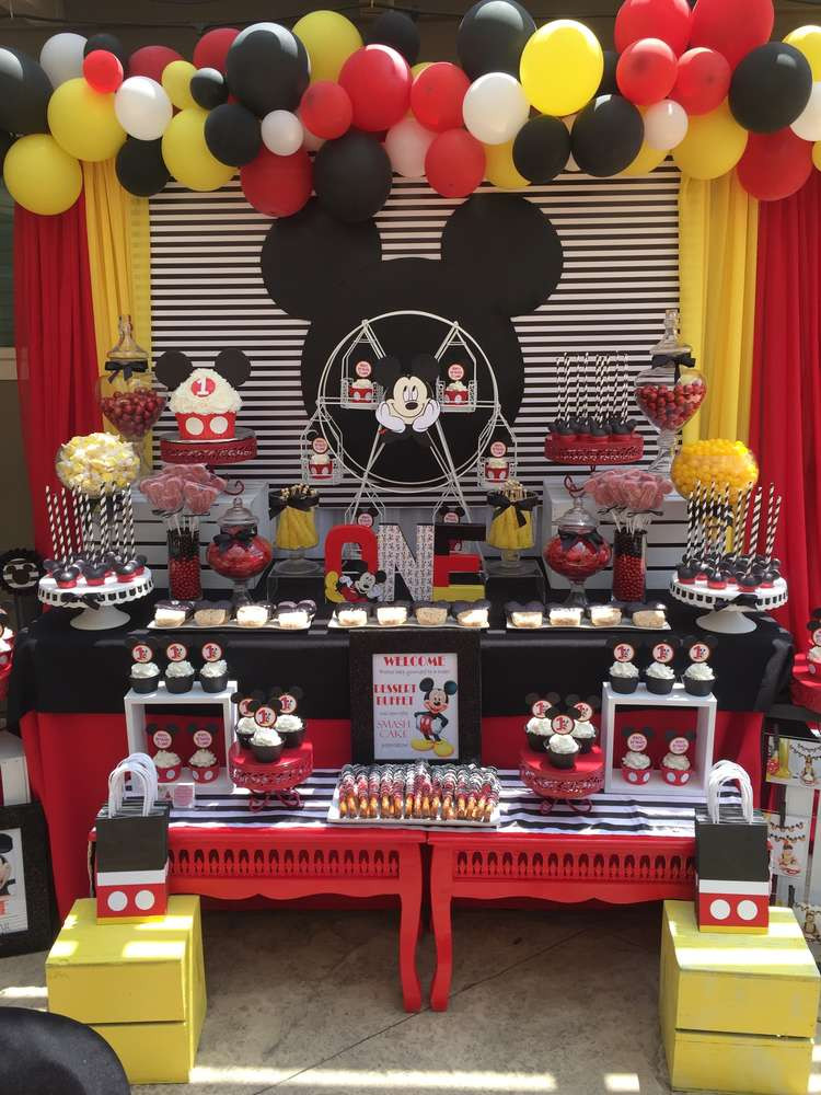 Mickey Mouse Birthday Decoration Ideas
 Mickey Mouse Birthday Party Ideas 1 of 10