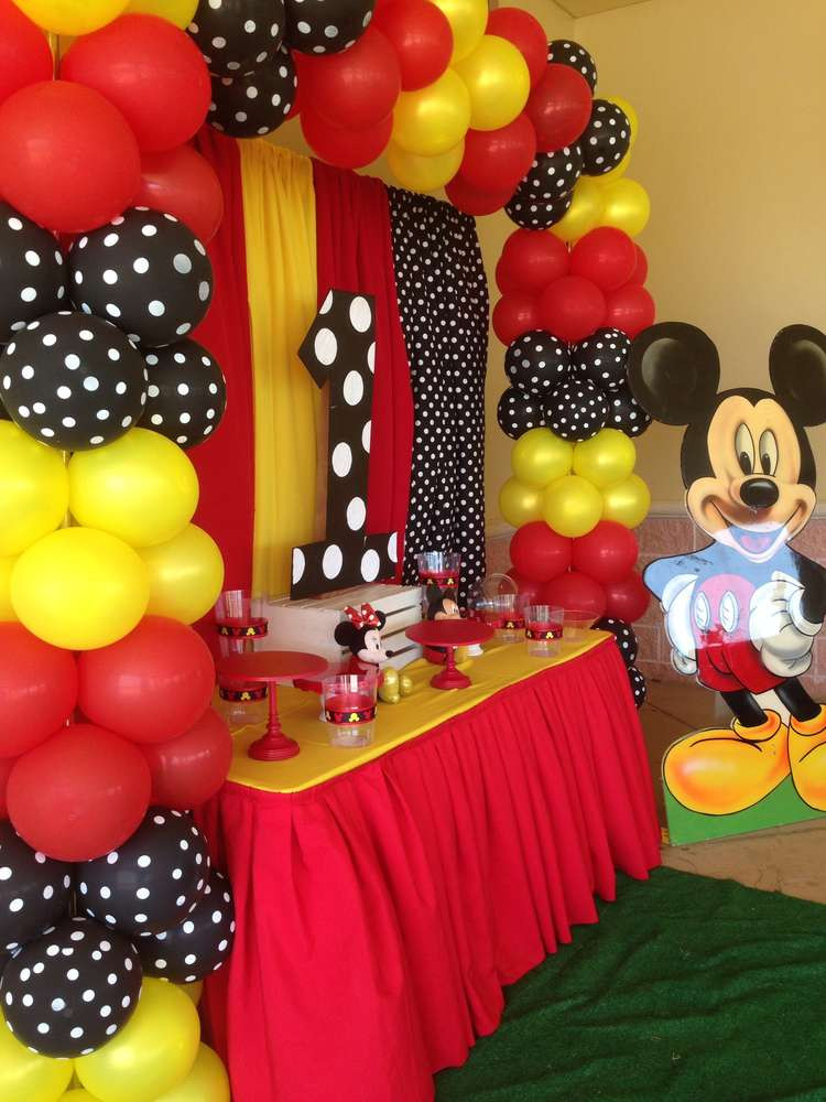 Mickey Mouse Birthday Decoration Ideas
 Mickey Mouse Birthday Party Ideas 1 of 11