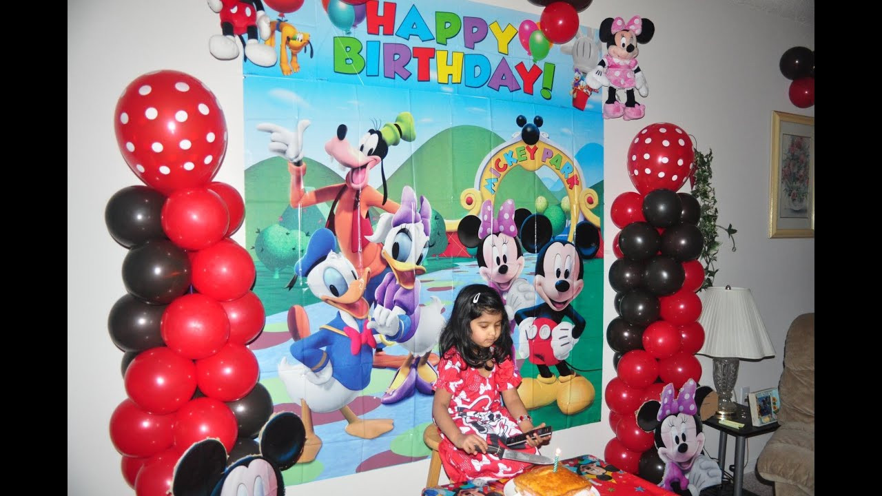 Mickey Mouse Birthday Party Decorations
 Samayera s mickey mouse bday party birthday decorating