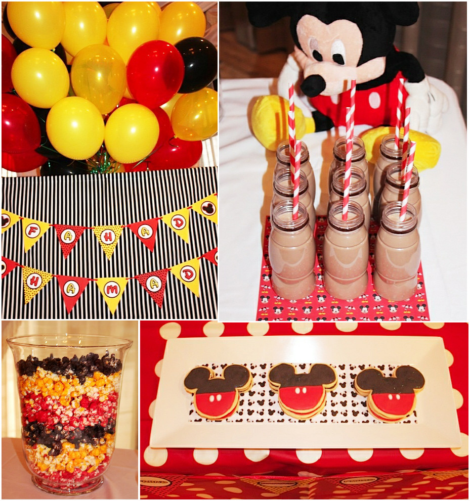 Mickey Mouse Birthday Party Decorations
 A Retro Mickey Inspired Birthday Party Party Ideas