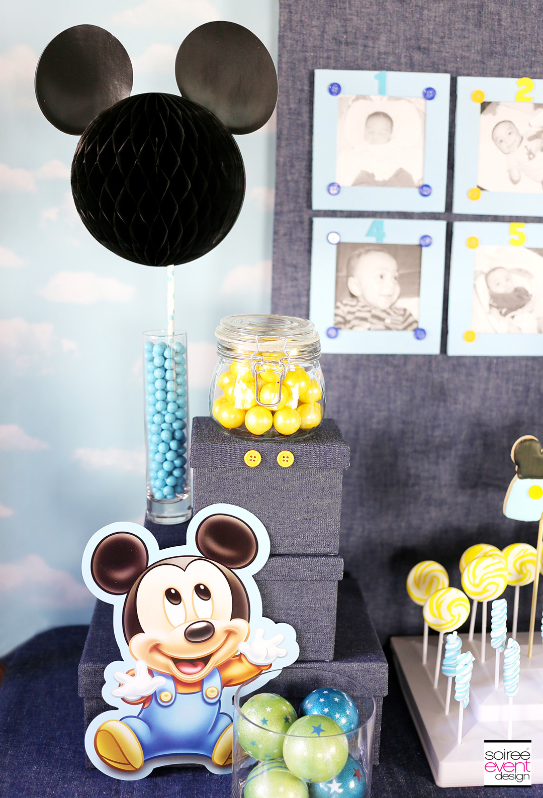 Mickey Mouse Birthday Party Decorations
 Mickey Mouse First Birthday Party Ideas Soiree Event Design