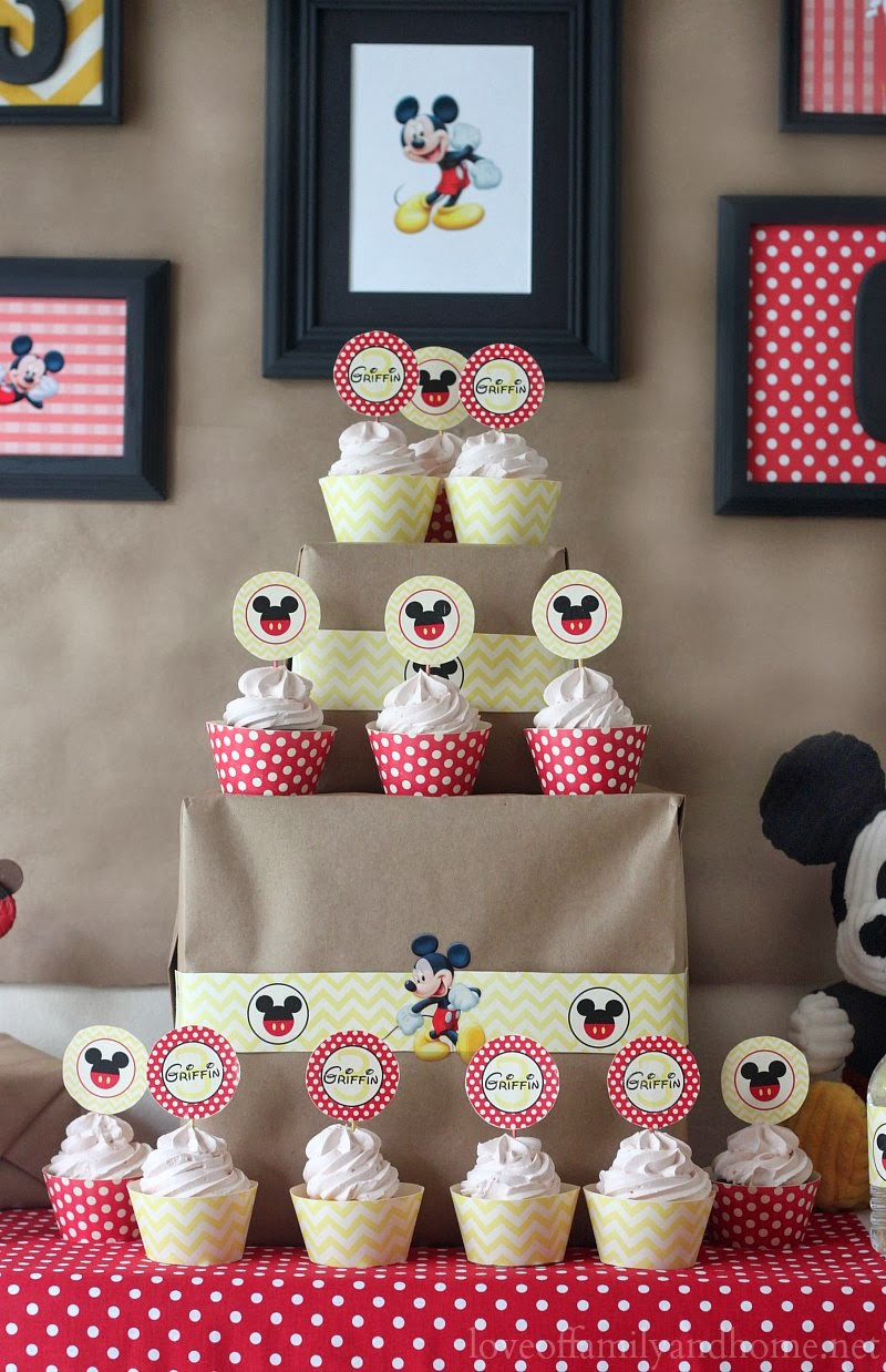 Mickey Mouse Birthday Party Decorations
 5M Creations Mickey Mouse Party Decorations Chevron and