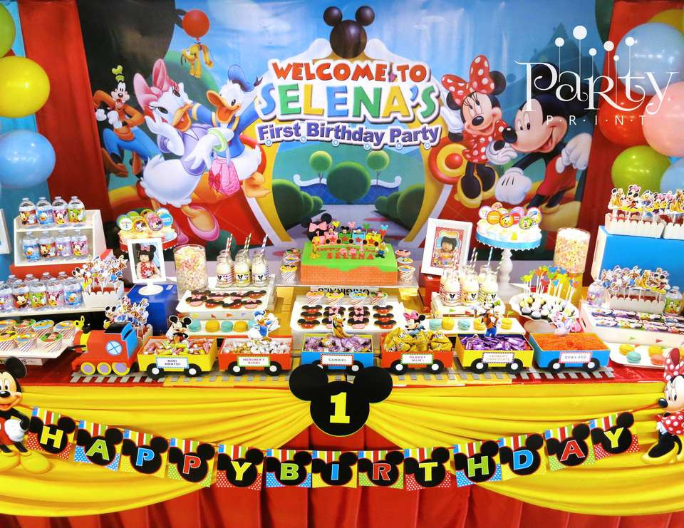 Mickey Mouse Clubhouse Party Ideas 1St Birthday
 Mickey Mouse Clubhouse Birthday "Selena s First Birthday
