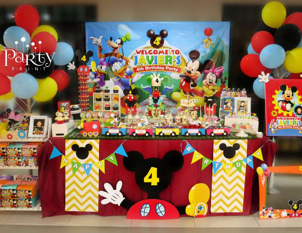 Mickey Mouse Clubhouse Party Ideas 1St Birthday
 Mickey Mouse Clubhouse Birthday "Javier s 4th Birthday
