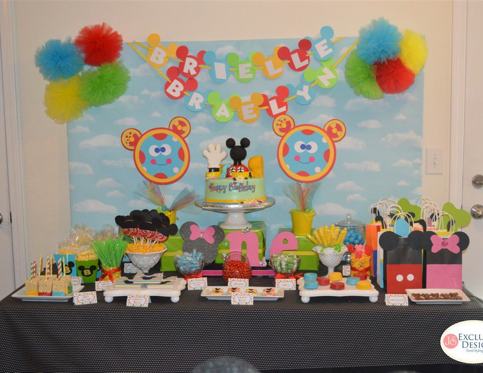 Mickey Mouse Clubhouse Party Ideas 1St Birthday
 Mickey Mouse Clubhouse Birthday "Twins Mickey Mouse