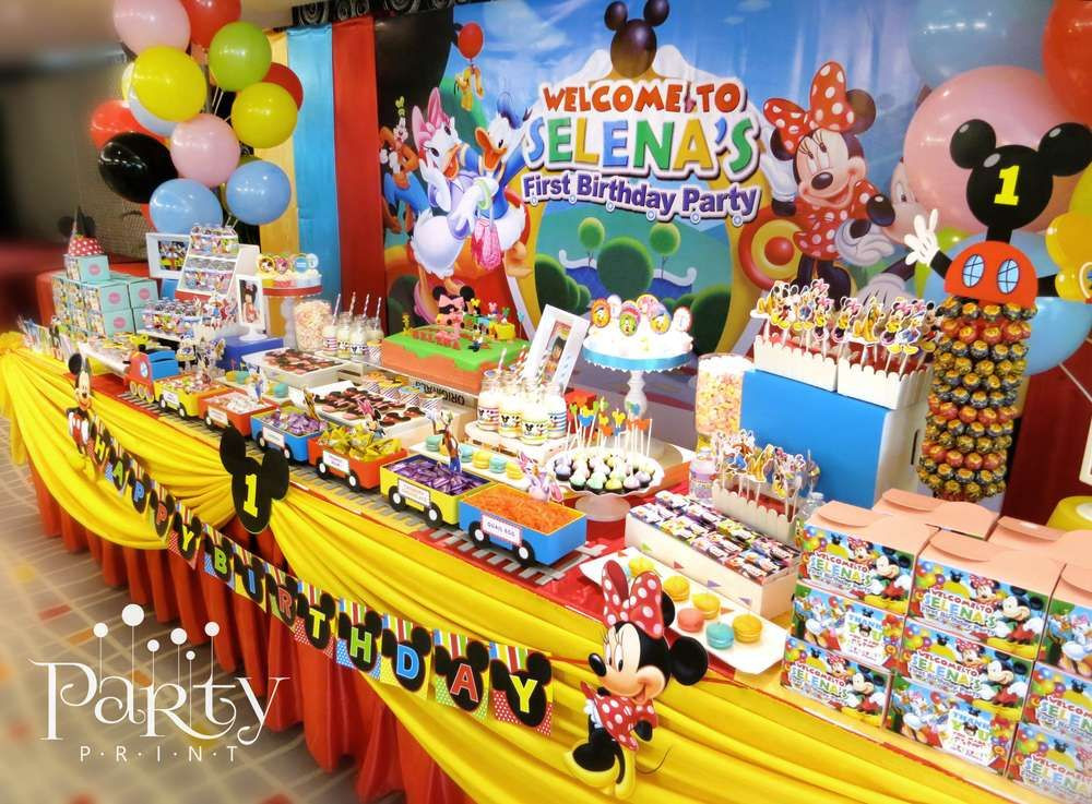 Mickey Mouse Clubhouse Party Ideas 1St Birthday
 Mickey Mouse Clubhouse Birthday Party Ideas