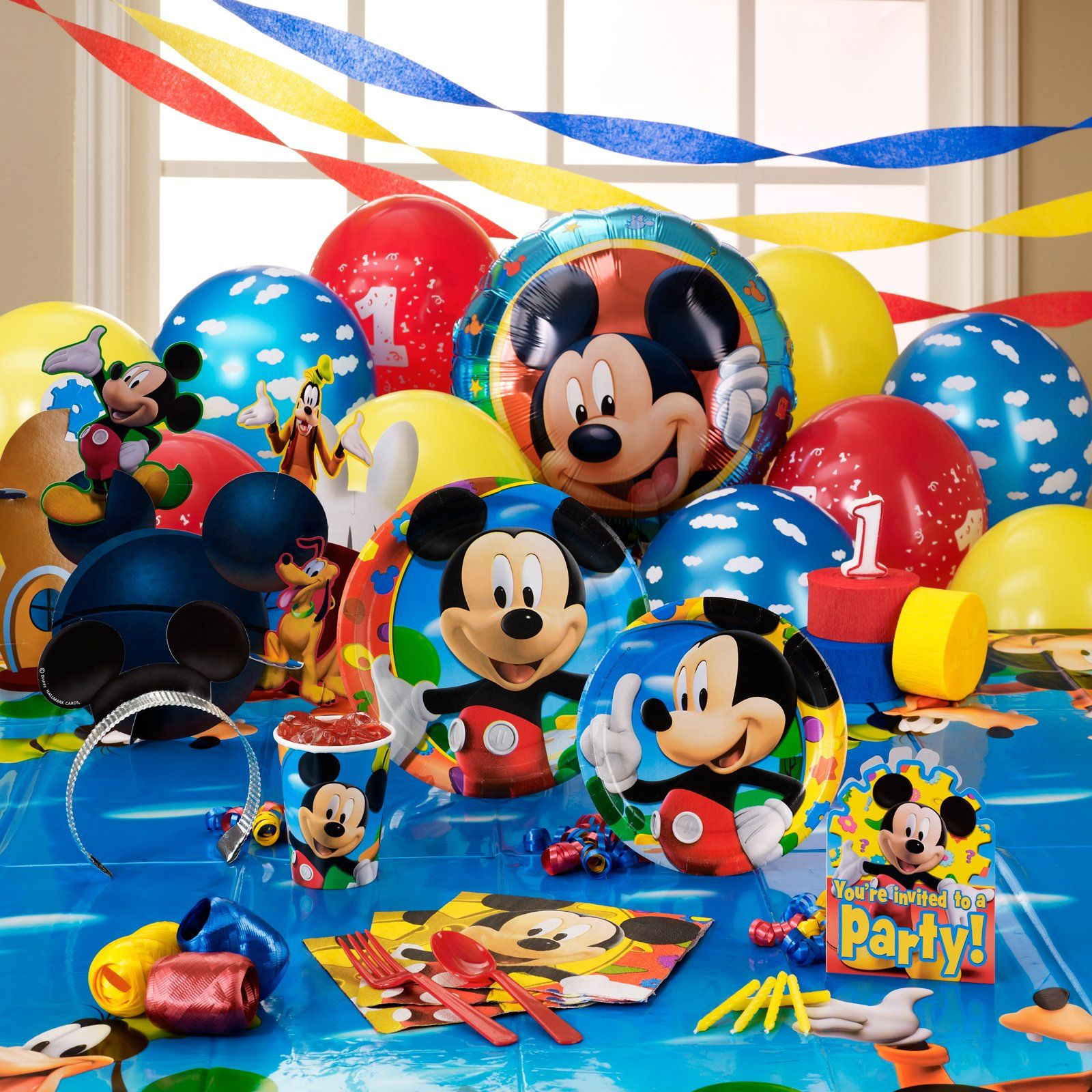 Mickey Mouse Clubhouse Party Ideas 1St Birthday
 Disney Mickey Mouse Clubhouse 1st Birthday Party Supplies