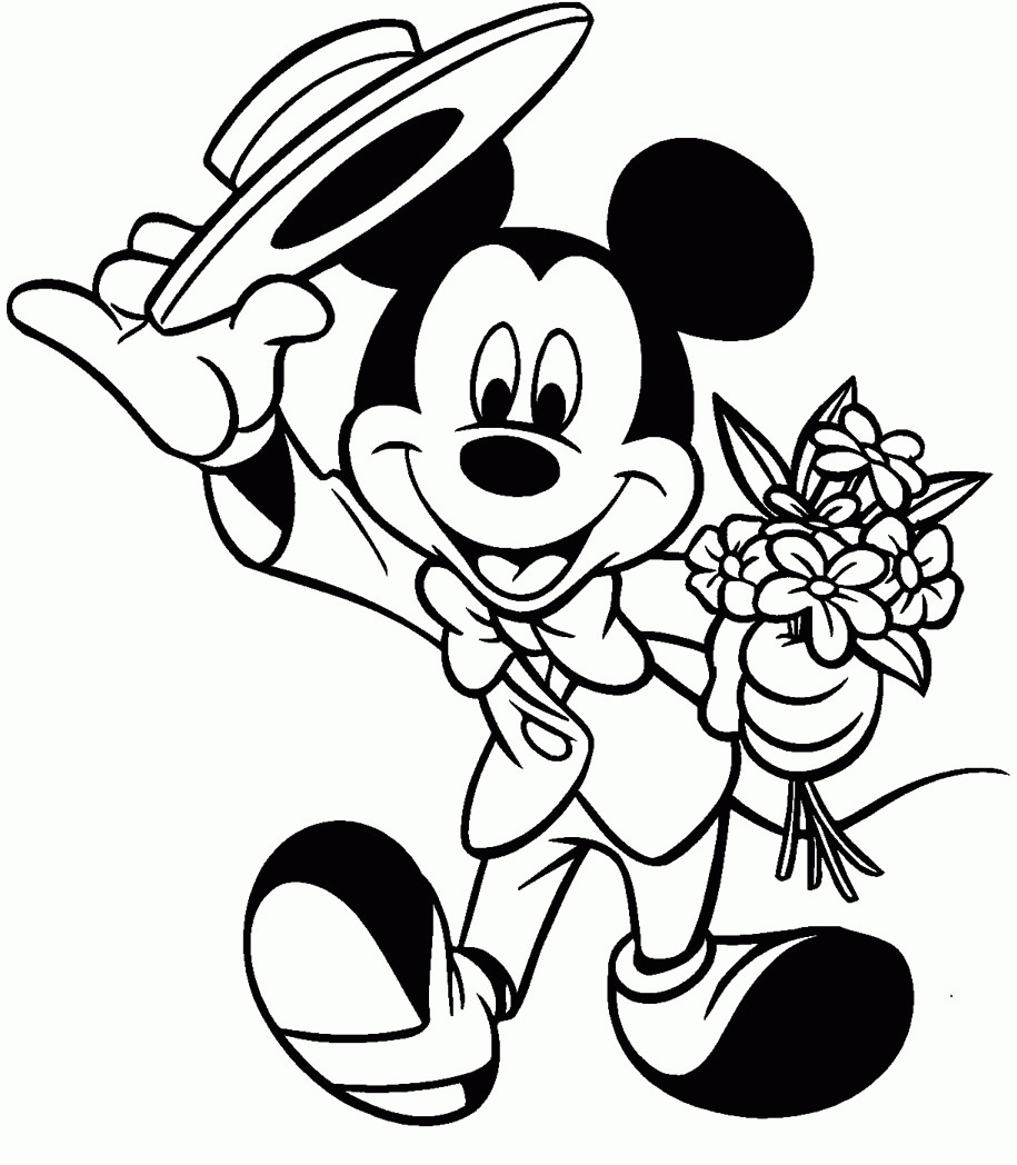 Mickey Mouse Coloring Pages For Toddlers
 Mickey Mouse Balloon Coloring Pages Coloring Home