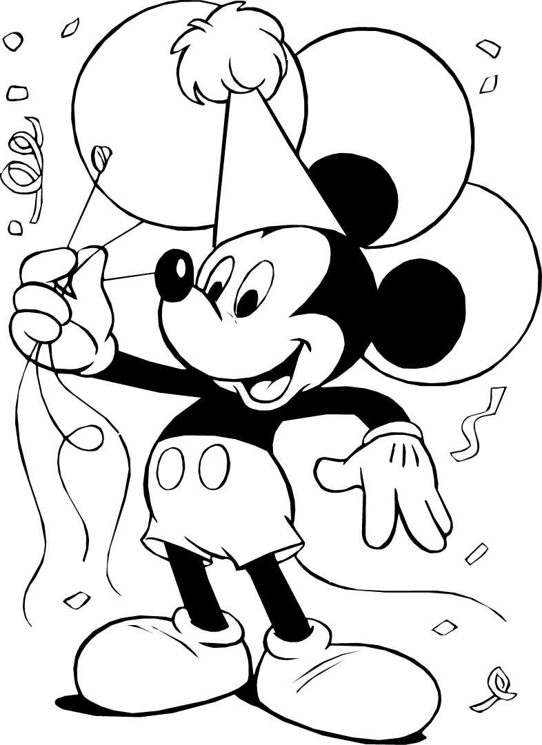 Mickey Mouse Coloring Pages For Toddlers
 ミッキーマウス ディズニーキャラクターのぬりえ（塗り絵） 画像素材 無料テンプレート NAVER まとめ