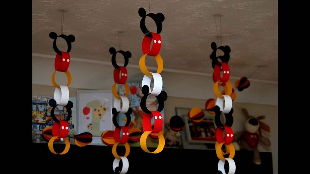 Mickey Mouse DIY Decorations
 Mickey mouse party themed decorating ideas