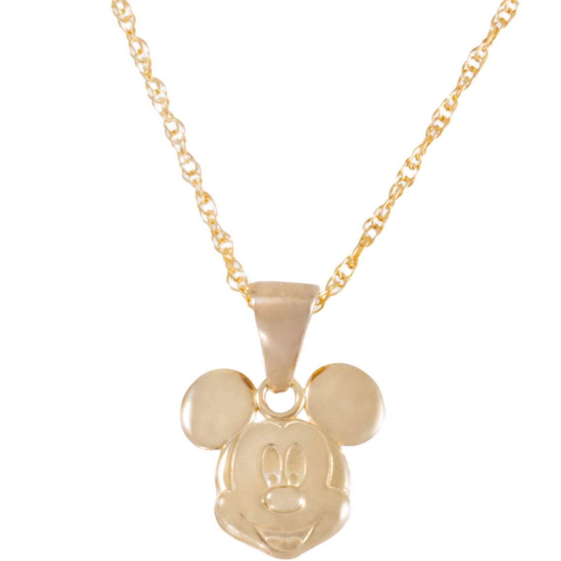 Mickey Mouse Necklace
 Disney 14k Gold Mickey Mouse Pendant 15 In