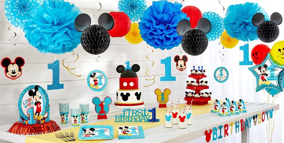 Mickey Mouse Party Ideas For 1St Birthday
 Mickey Mouse 1st Birthday Party Supplies