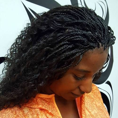 Micro Braid Updo Hairstyles
 35 Micro Braids Hairstyles for African American Women