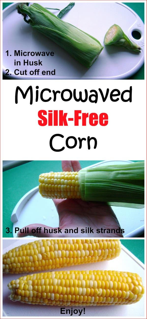 Microwave Corn On The Cob With Husk
 Microwave Corn on the Cob in Husk for Slip Away Silk