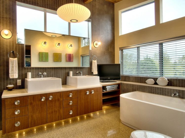 Mid Century Modern Bathroom Lights
 Mid Century Modern Vanity Upgrades Every Bathroom with