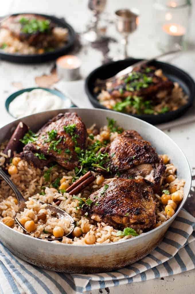 Middle Eastern Rice Pilaf Recipe
 e Skillet Baked Chicken Shawarma and Rice Pilaf