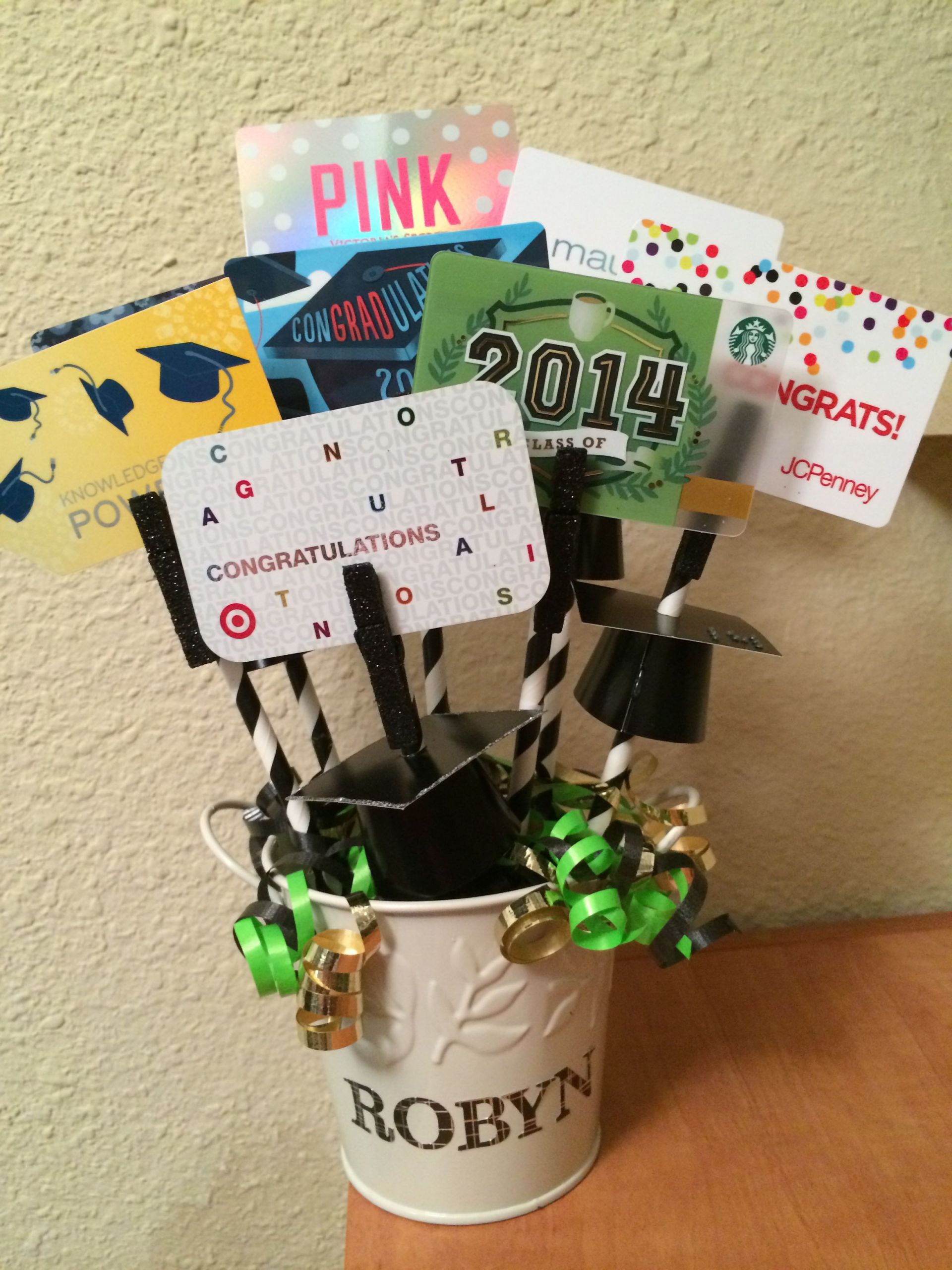 Middle School Graduation Gift Ideas Girls
 Gift card bouquet