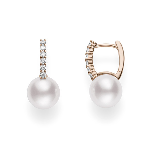 Mikimoto Pearl Earrings
 Mikimoto Classic MEA ADXZ Pearl & Diamond Earrings