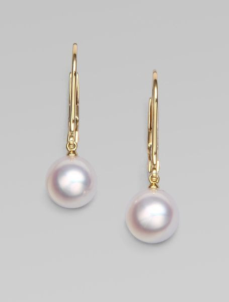 Mikimoto Pearl Earrings
 Mikimoto Akoya Pearl Earrings in Gold pearl