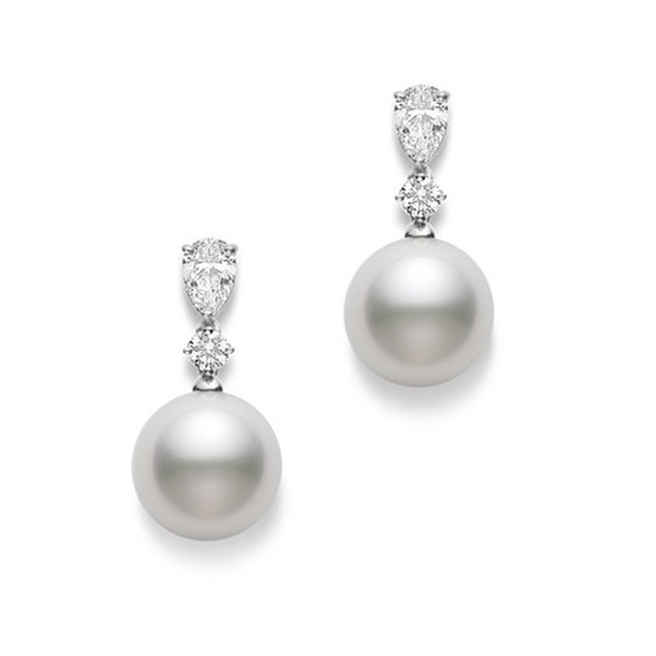 Mikimoto Pearl Earrings
 Mikimoto South Sea Pearl & Diamond Earrings