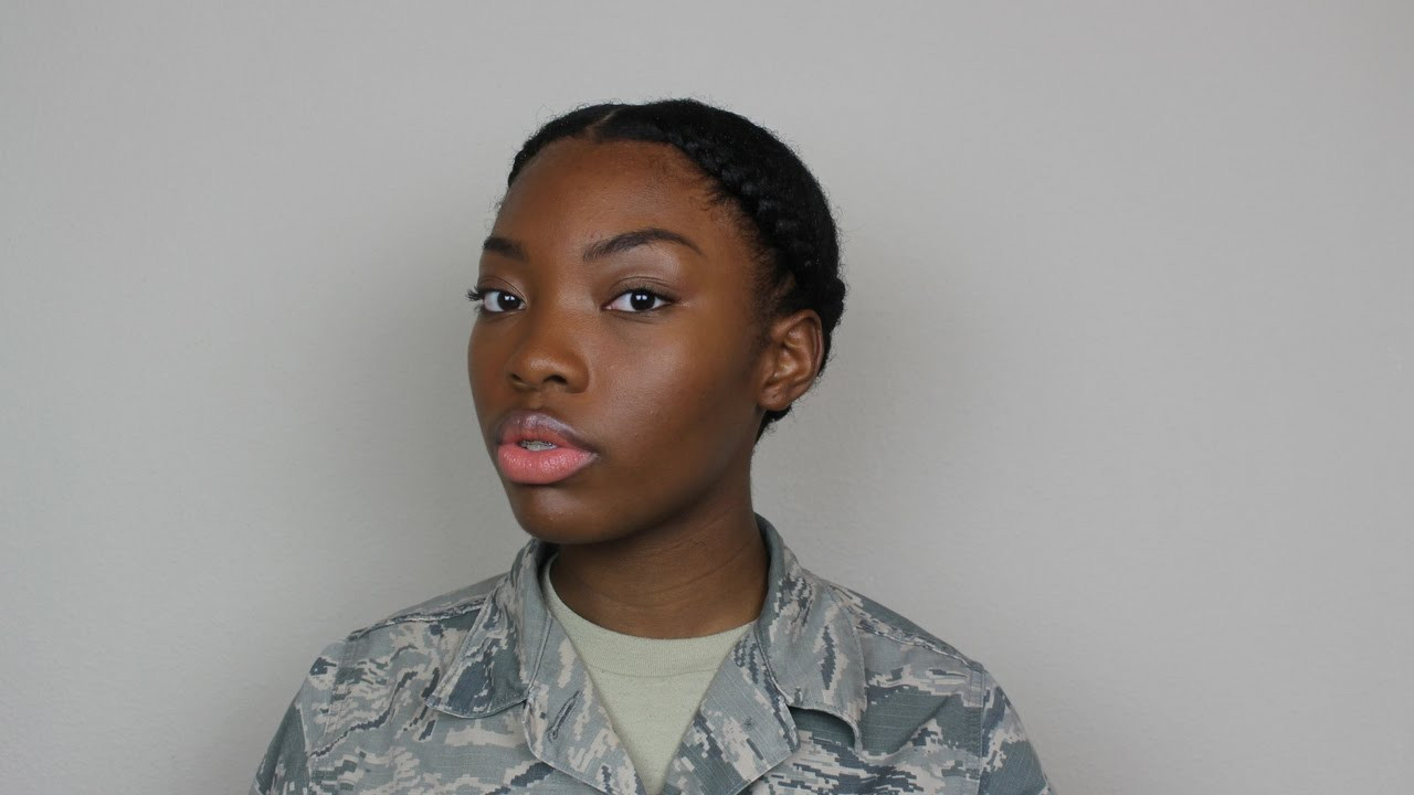 Military Hairstyles For Natural Hair
 Natural Hair Military or Professional Hairstyles for Women