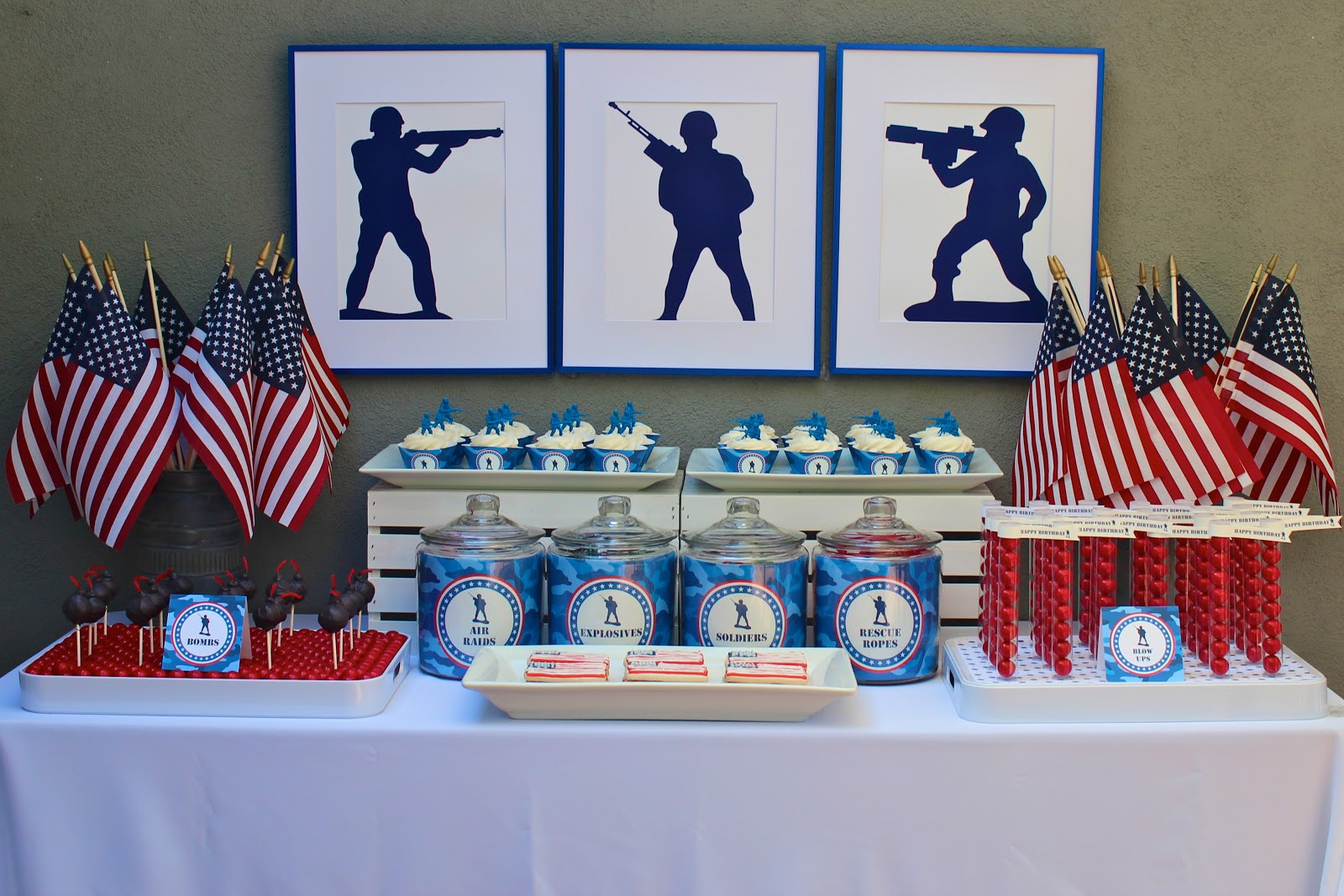 Military Retirement Party Ideas
 bloom designs Military Party in Bloom
