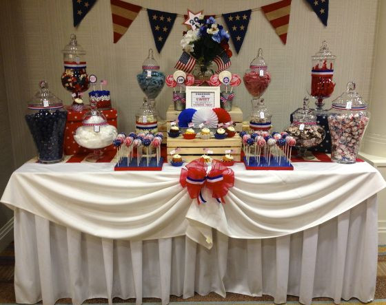 Military Retirement Party Ideas
 "FREEDOM IS SWEET" Dessert Bar Patriotic Themed Retirement
